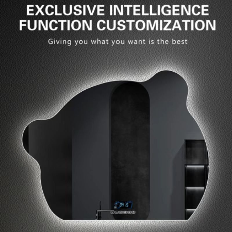 Fashionable LED Illuminated Bathroom Mirror with Adjustable Brightness, Defogging, and Touch Switch Providing Multiple Sizes and Functions of Bathroom Mirrors