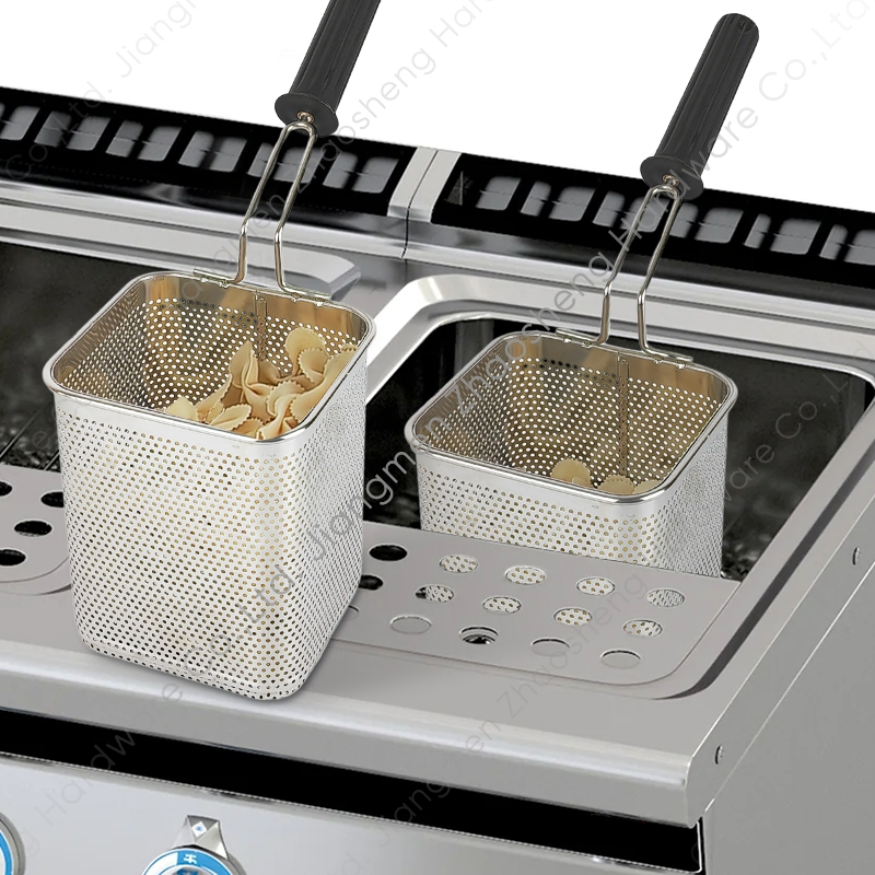 Commercial Stainless Steel Boiler Baskets Pasta Insert Cooking Basket for Boiling Pot