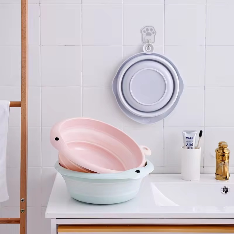 Latest Foldable Household Portable New Style Washbasin Multiple Scenarios Plastic Basin