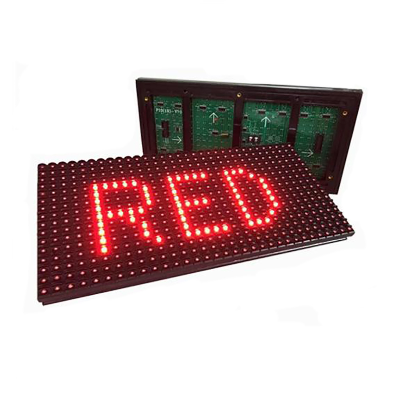 Single Red Outdoor Waterproof P10 LED Module Display