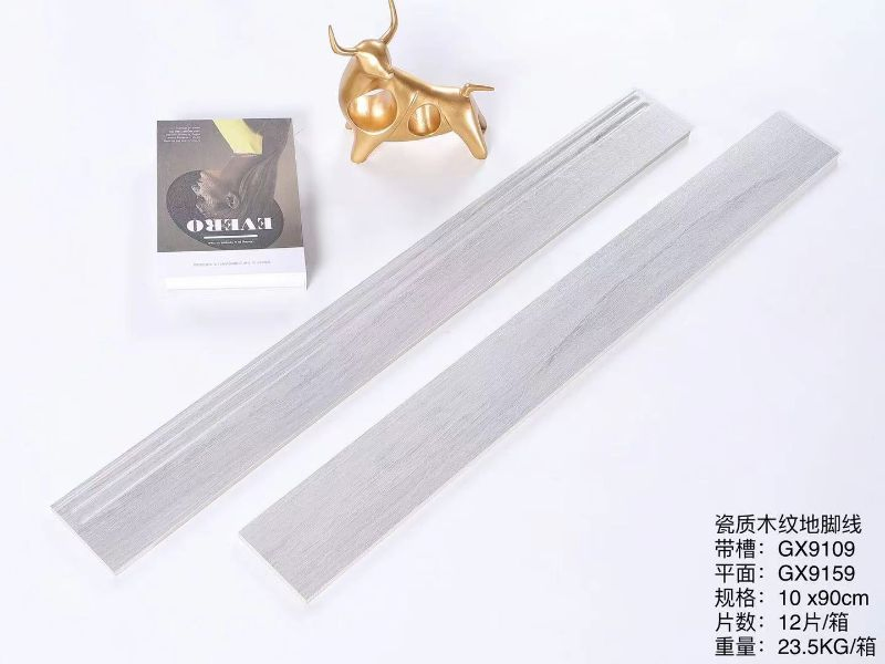 Building Material Waterproof Porcelain Wall Skirting Board Tile for Decorative