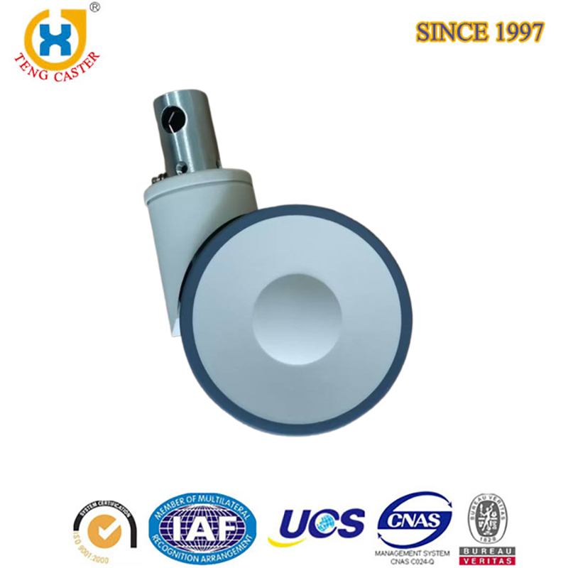 5 Inch Double Wheel Silent Medical Caster for Hospital Equipment with Lock