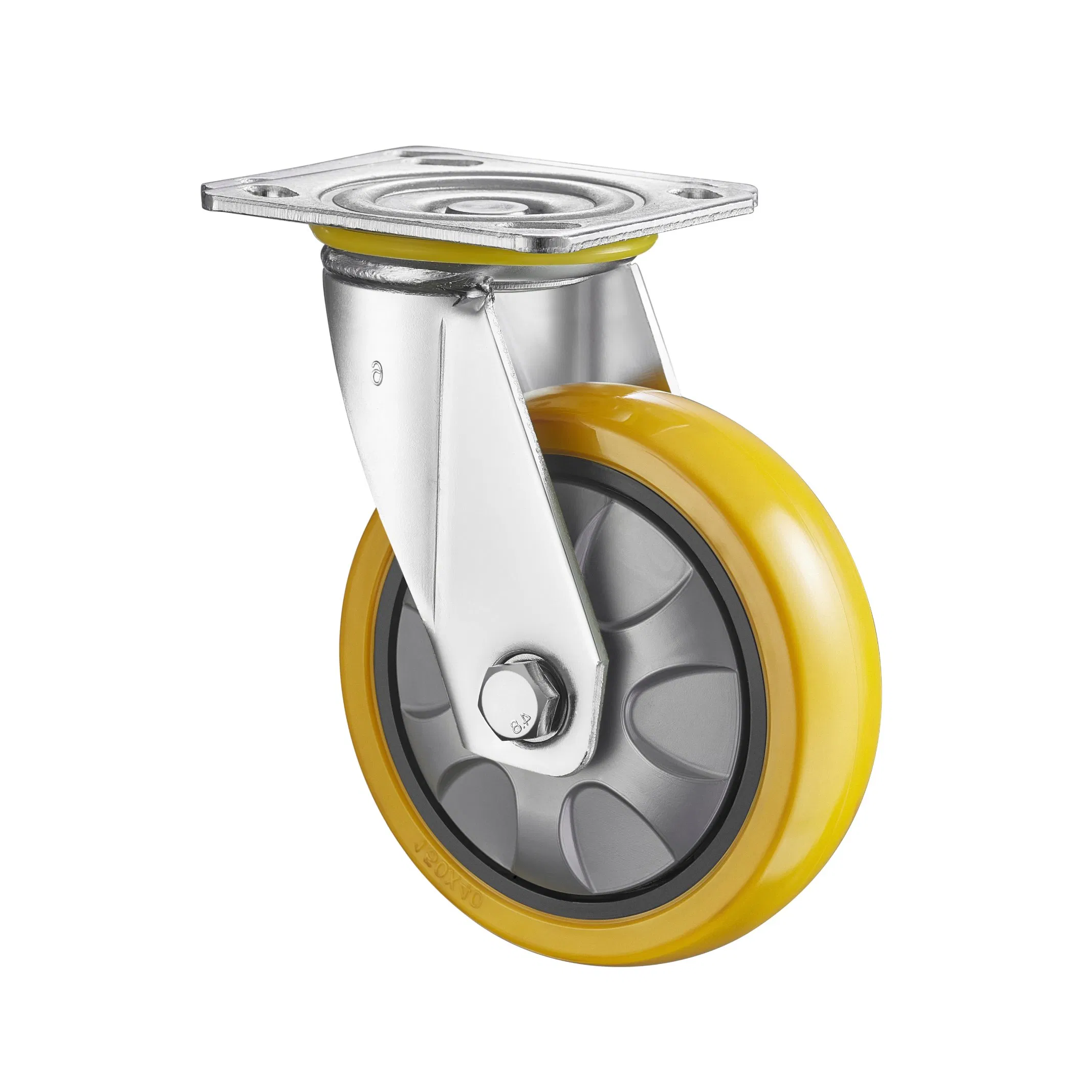 5"Castors PU Top Plate Swivel Wheels Industrial Casters with Brake
