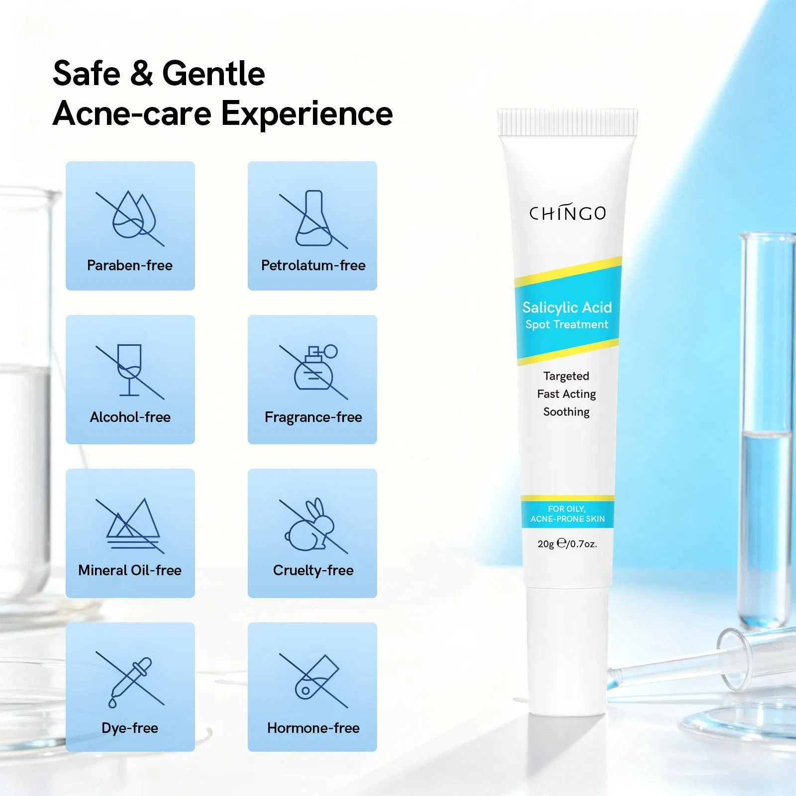 Salicylic Acid Spot Treatment Cream No Irritation Soothing Ance Removal Cream