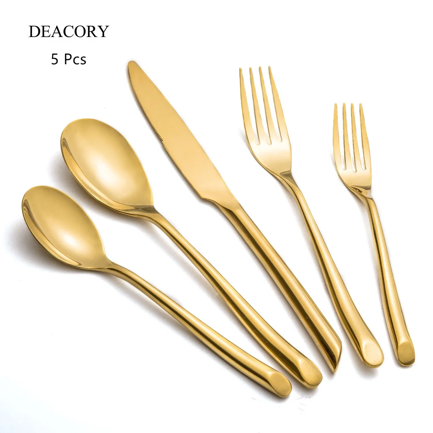 Wholesale Stainless Steel Restaurant Gold Cutlery Set for Wedding