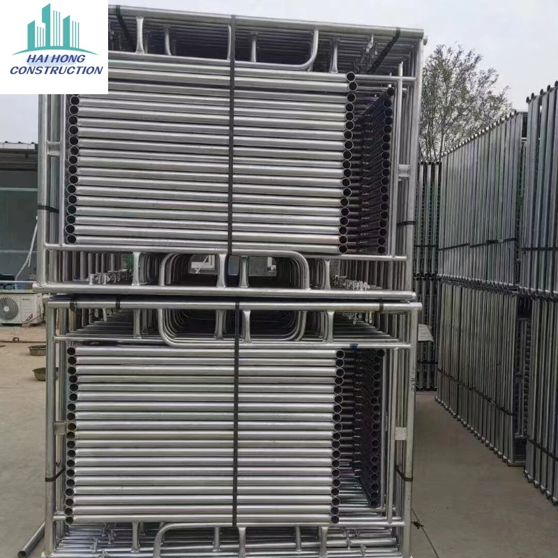 Heavy-Duty Adjustable Scaffolding with Safety Guard Rail for Builders