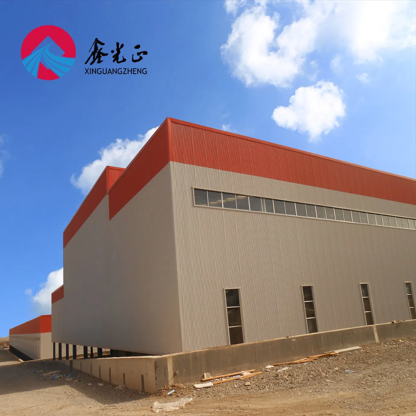 Algeria Steel Structure Workshop Industrial Steel Building for Brick Factory