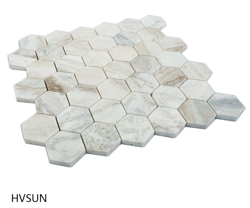 Customized Marble Mosaic Tile Bath Classic Wall Tile Decor Kitchen Backsplash Flooring Interior Wall Cladding