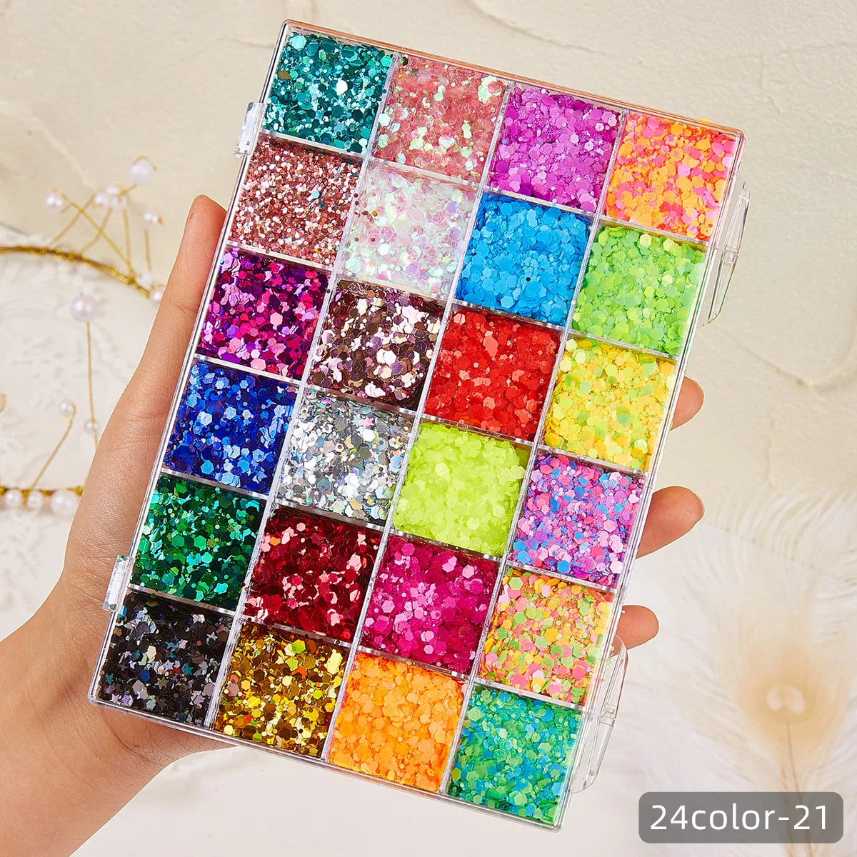 Holographic Glow in The Dark Face Hair Body Glitter Gel Chunky Glitter