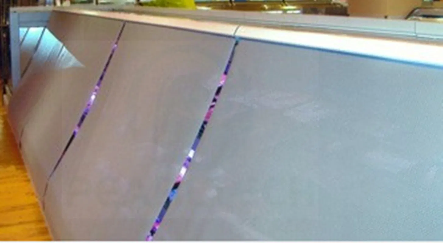 Permeable Silver Refrigeration Night Curtain with Cover for Freezer