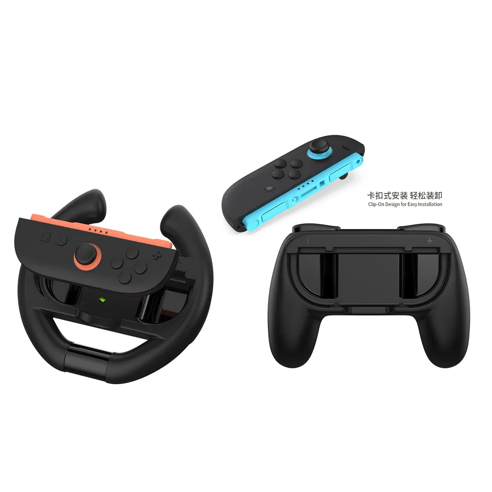 New Tns-5109 Left and Right Controllers Racing Steering Wheel Simple Grip Four-in-One Set for Switch 2