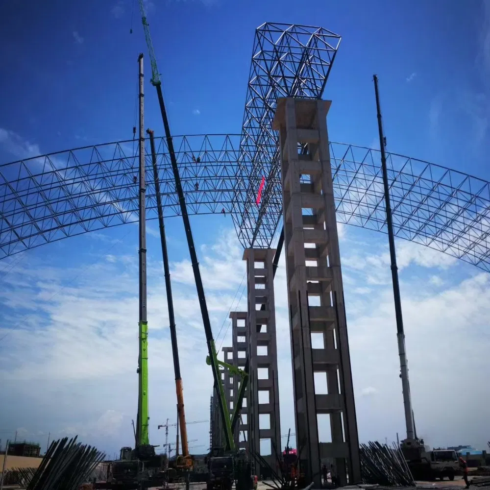 China Steel-Framed Warehouse and Parking Shed Steel Structure Large-Scale Building Steel Structure Manufacturer