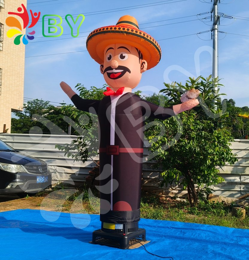 Advertising Promotional Inflatable Tube Sky Dancer Customized Air Dancer Inflatable Wave Man One or Two Legs