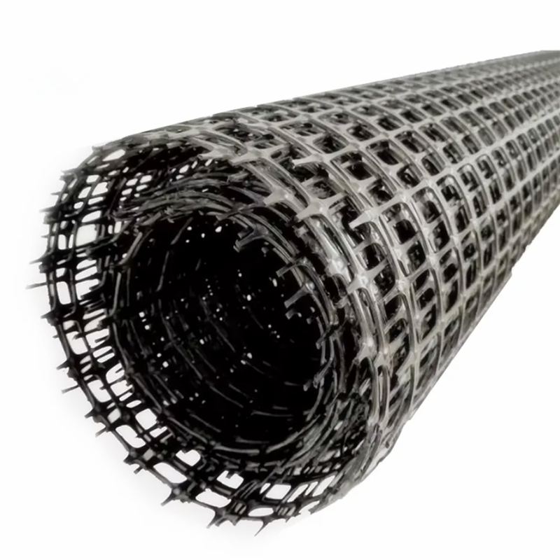Asphalt Pavement Reinforced Glass Fiber Grille HDPE Geoglille