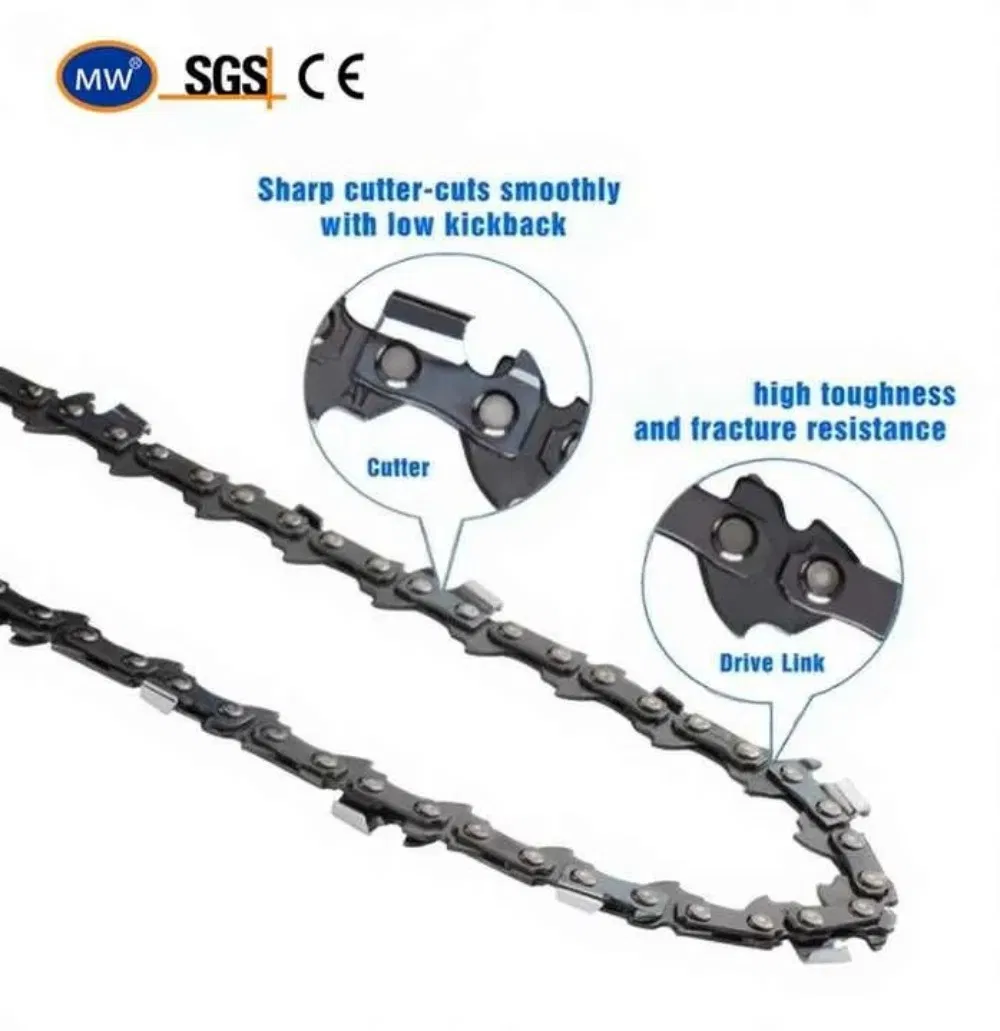 Superior 3/8 Pitch D Series Chainsaw Saw Chains Suitable for Garden Pruning