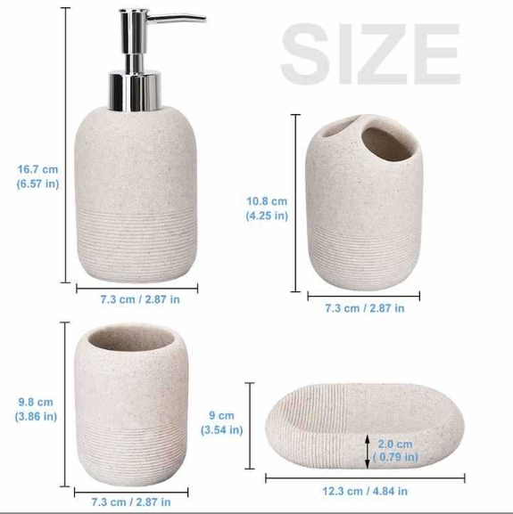 Luxury Matte Ceramic Bathroom Set Crack Gold Decoration Bathroom Accessory