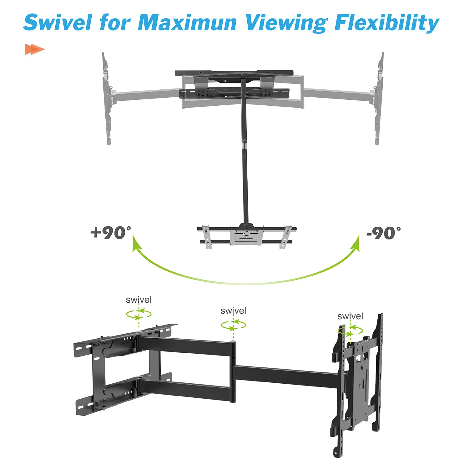 Кронштейн для ТВ Cantilever Flip Down с поворотом