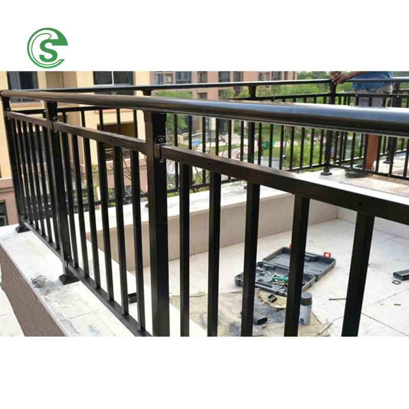 Powder Coated Aluminum Balcony Indoor Step Staircase Handrail Stair Railing