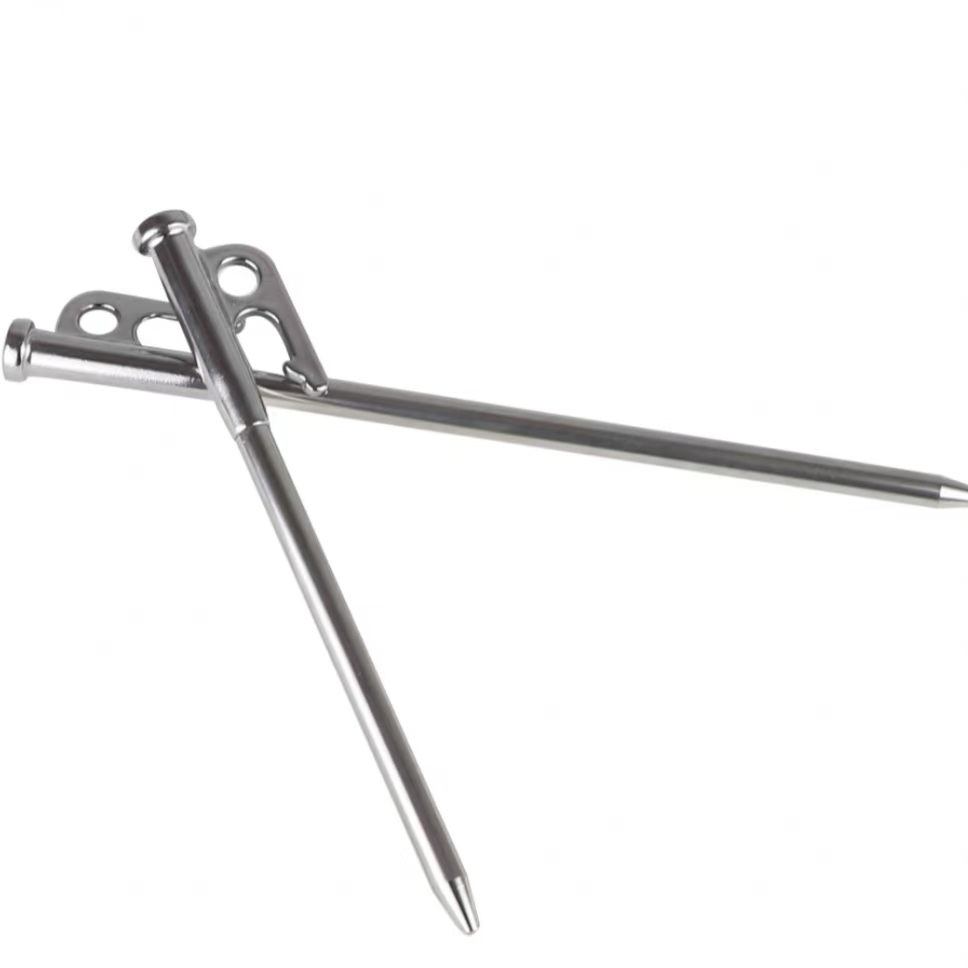 Peakpro Forged Steel Backpacking Alpine Tent Peg for Mountain Tents & Guy Lines