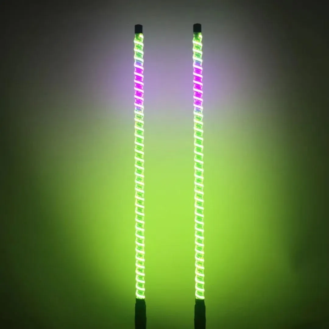 RGB Remote Control Whip Light with COB LED for UTV