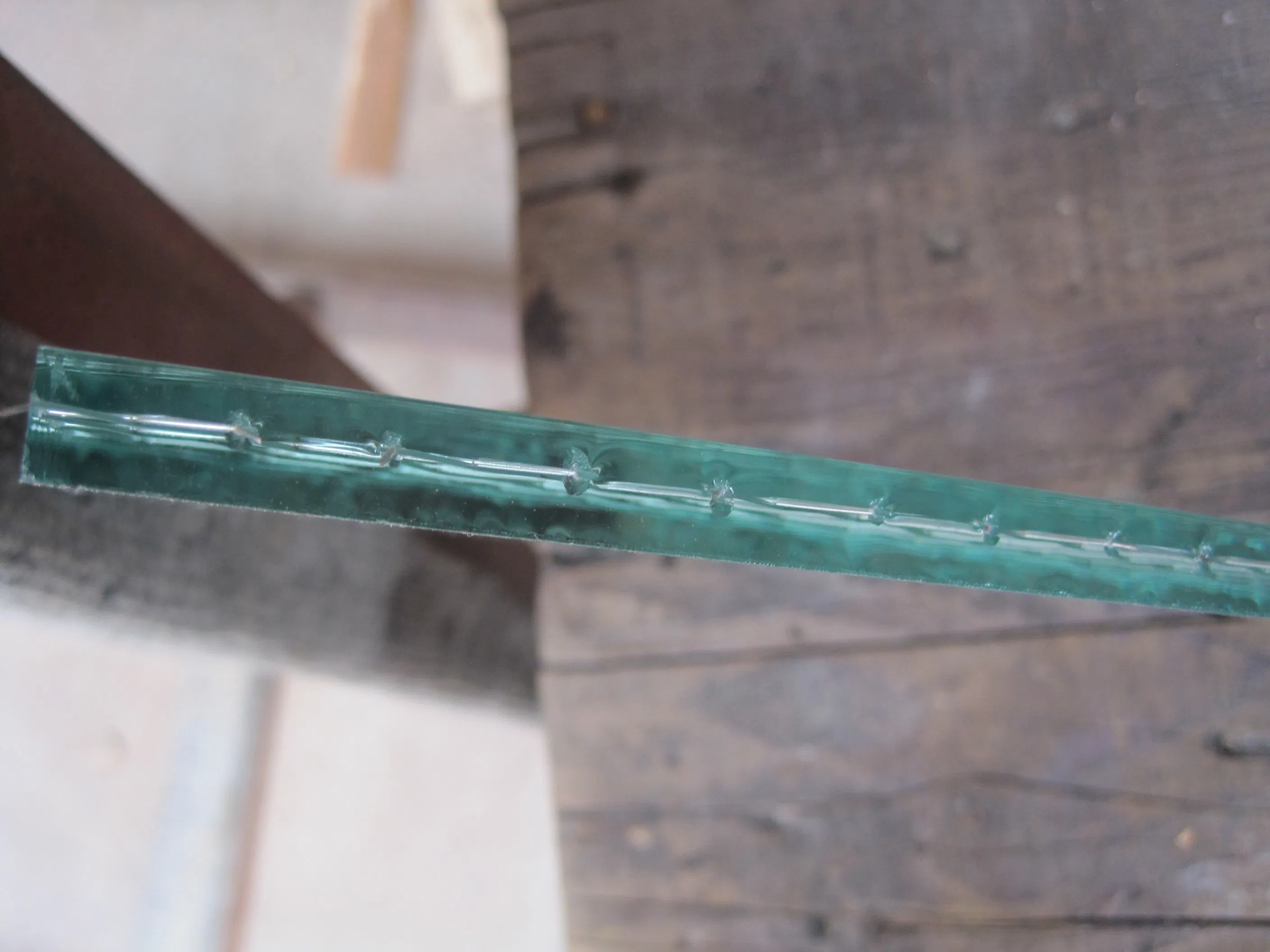 6.8mm Fireproof Polishsed Clear Wired Glass