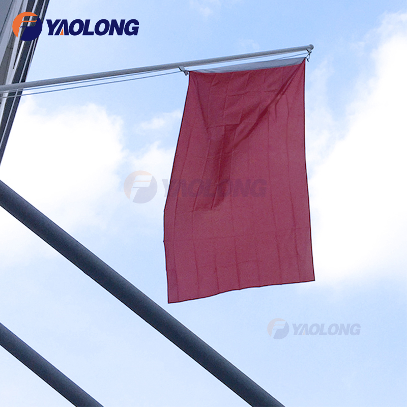 Tapered 3m Stainless Steel Street Flag Pole Decoration Wall Mount Flagpole with Wind Resistance to Level 12