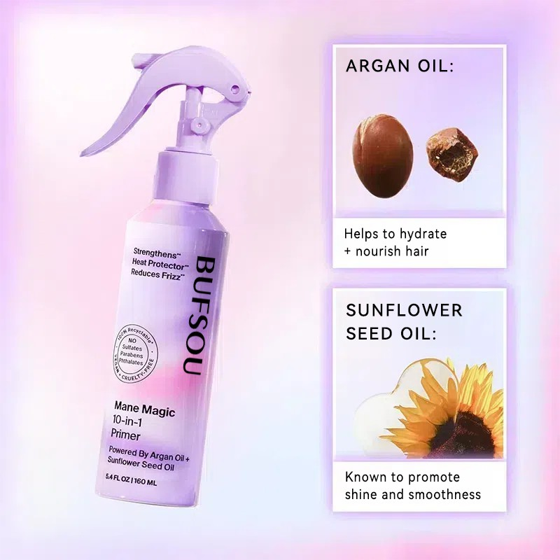 OEM Hair Care Kit Sulfate Free Natural Biotin Argan Oil Coconut Anti-Hair Loss Hair Growth Shampoo and Conditioner Product Set