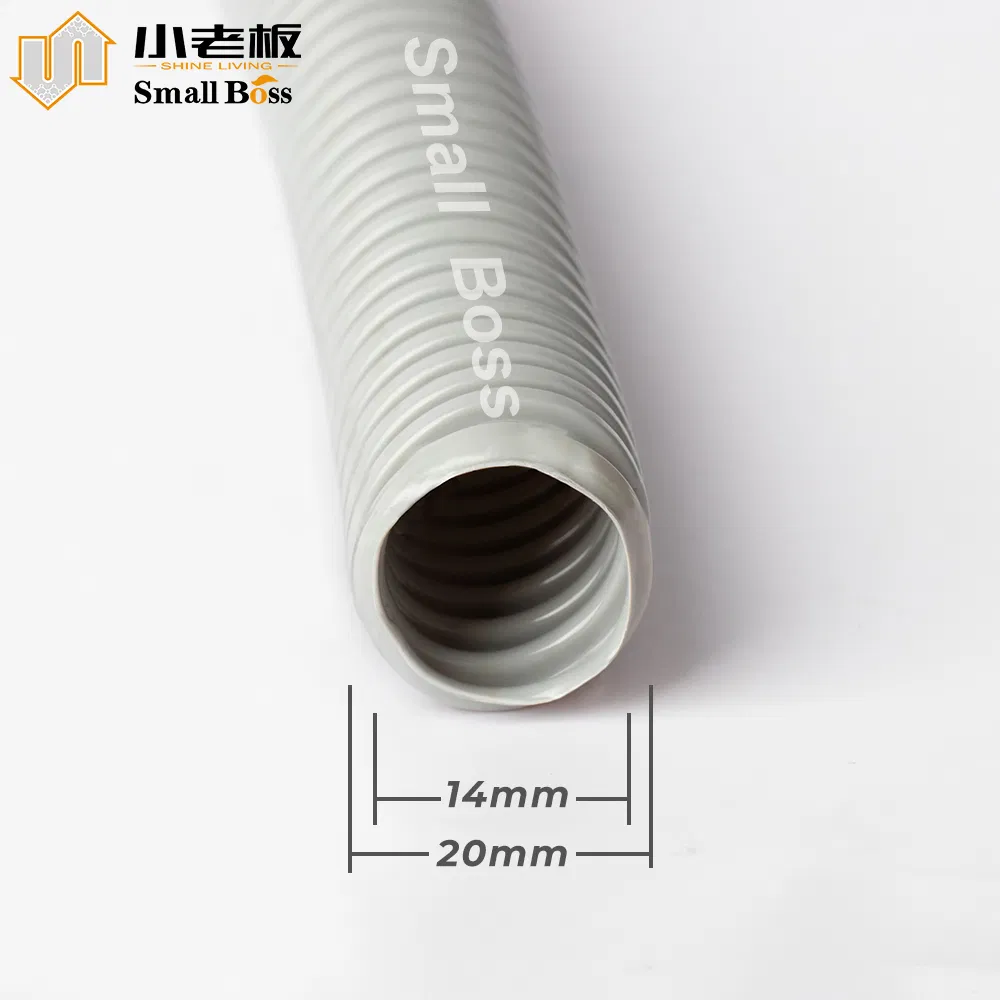Flexible PVC Corrugated Pipe for Electrical Cable Protection / Drainage