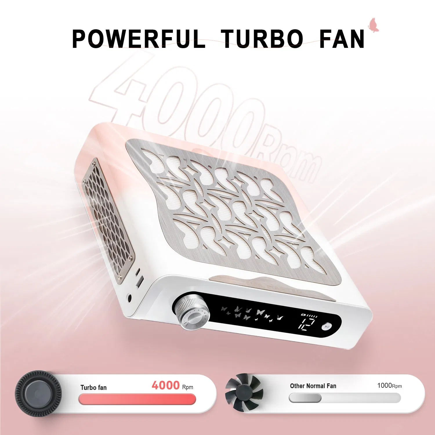 Efficient Cordless Nail Dust Collector for Salon Professionals
