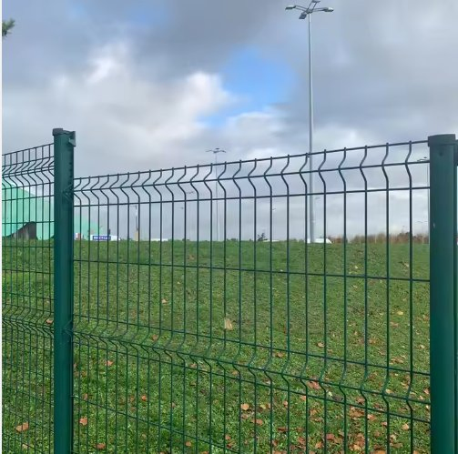 3D Bending Welded Fence Powder Coated 3D Wire Fence Customizable Color and Size 3D Bend Fence for Garden