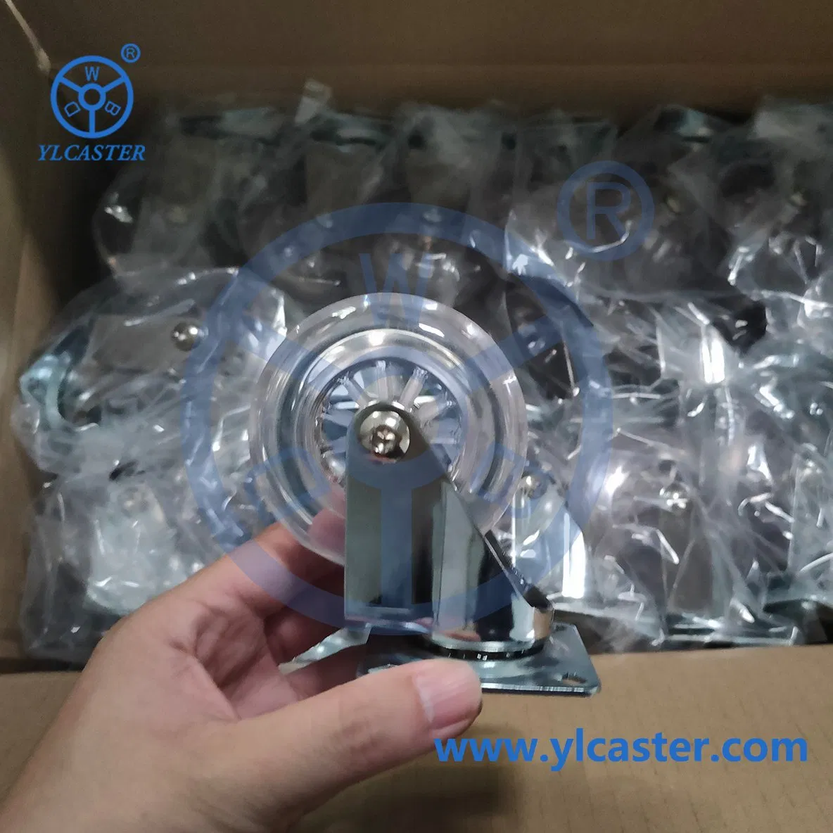 Wbd Factory Direct Transparent Caster Wheels Clear Polyurethane Wheels Ruedas Giratorias