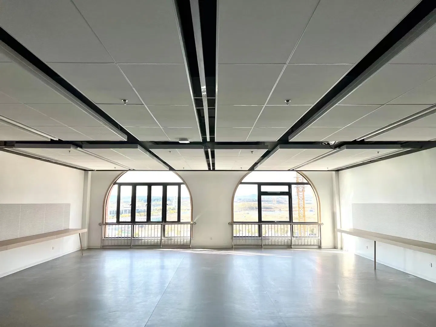 Eco-Friendly Soundproofing Panel Fiberglass Hanging Suspended Acoustic Insulation Ceiling Board for Sports Center/Gym