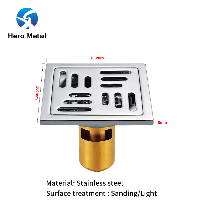 Слив для душа с силиконовым фильтром для волос