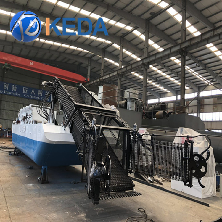 Малый полуавтоматический водный комбайн Keda для уборки водорослей