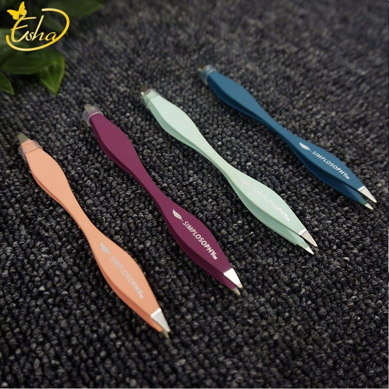 Two Tips Side Eyebrow Tweezer Eyebrow Tweezers with Color Printing