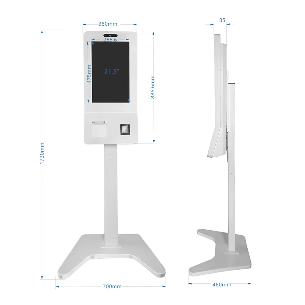 Digital Signage Self-Service Floor Standing Ordering Kiosk Payment Machine