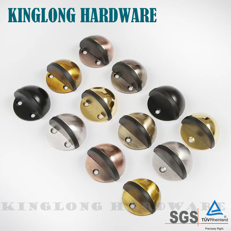 Stainless Steel Door Hardware Magnetic Wall Protector Door Stopper Door Holder with Rubber