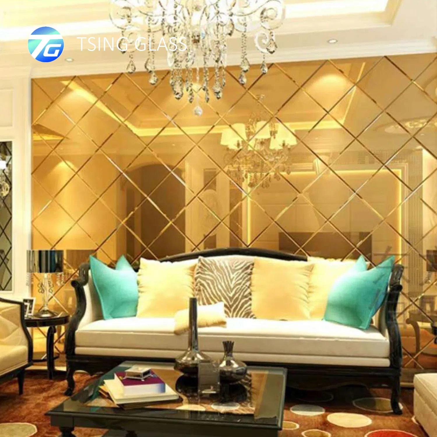 Tinted Silver Mirror Double Coating Pink Tinted Color Mirror Bronze/Glod/ Green/Blue/Grey Colored