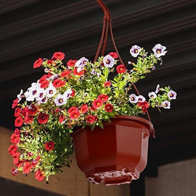 Wholesale Stable Plastic Flower Pots High-Structural Garden Decor Home Decoration Hanging Baskets
