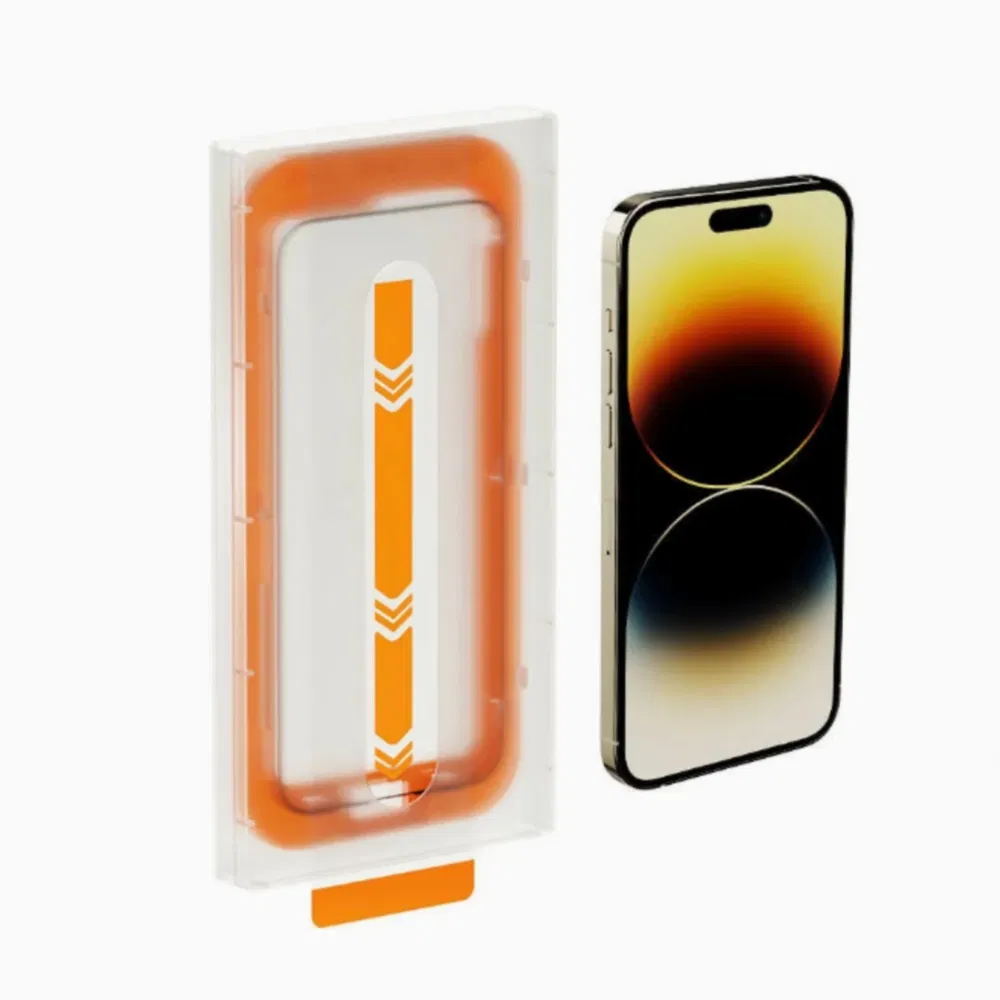 Phone Tempered Glass Screen Protector Film TPU Easy Installation Frame Screen Protector