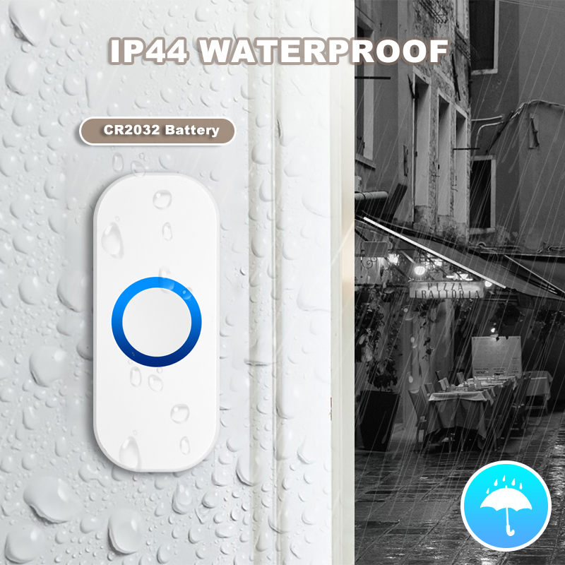 Battery Powered Wireless Doorbell Chime for Home