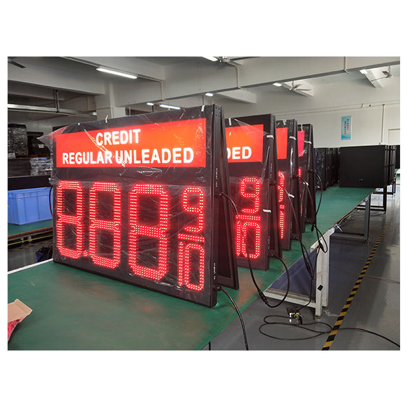 Fuel Station Pylon Sign Gas Station Signs LED 7 Segment LED Board Gas Price Display