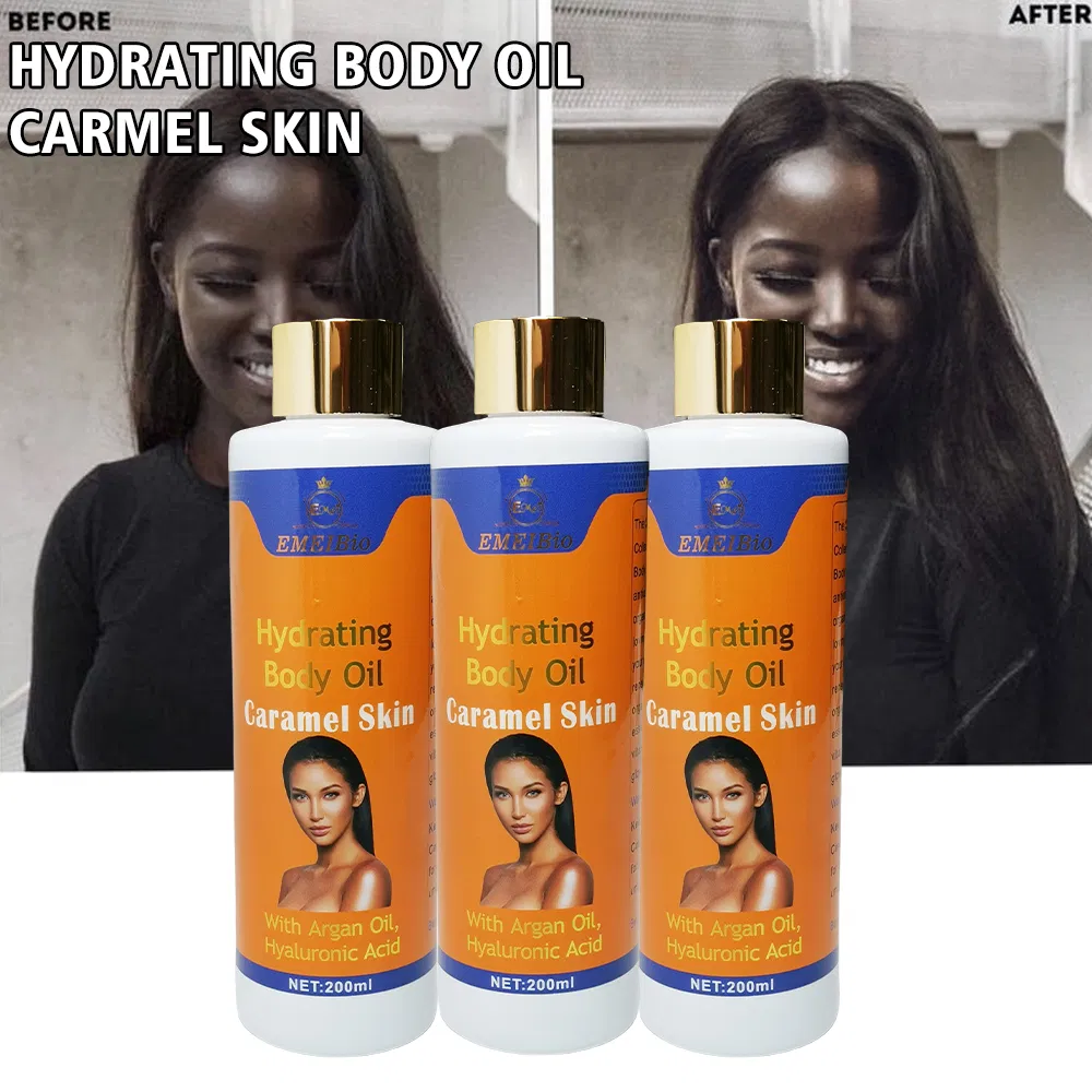 Hot Selling Product Caramel Colored Skin Care Oil Brightens The Body Moisturizes The Skin Brightening Body Oil