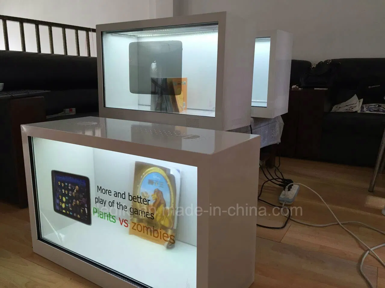 Dedi 43'' Touchscreen Transparent LCD Display Showcase