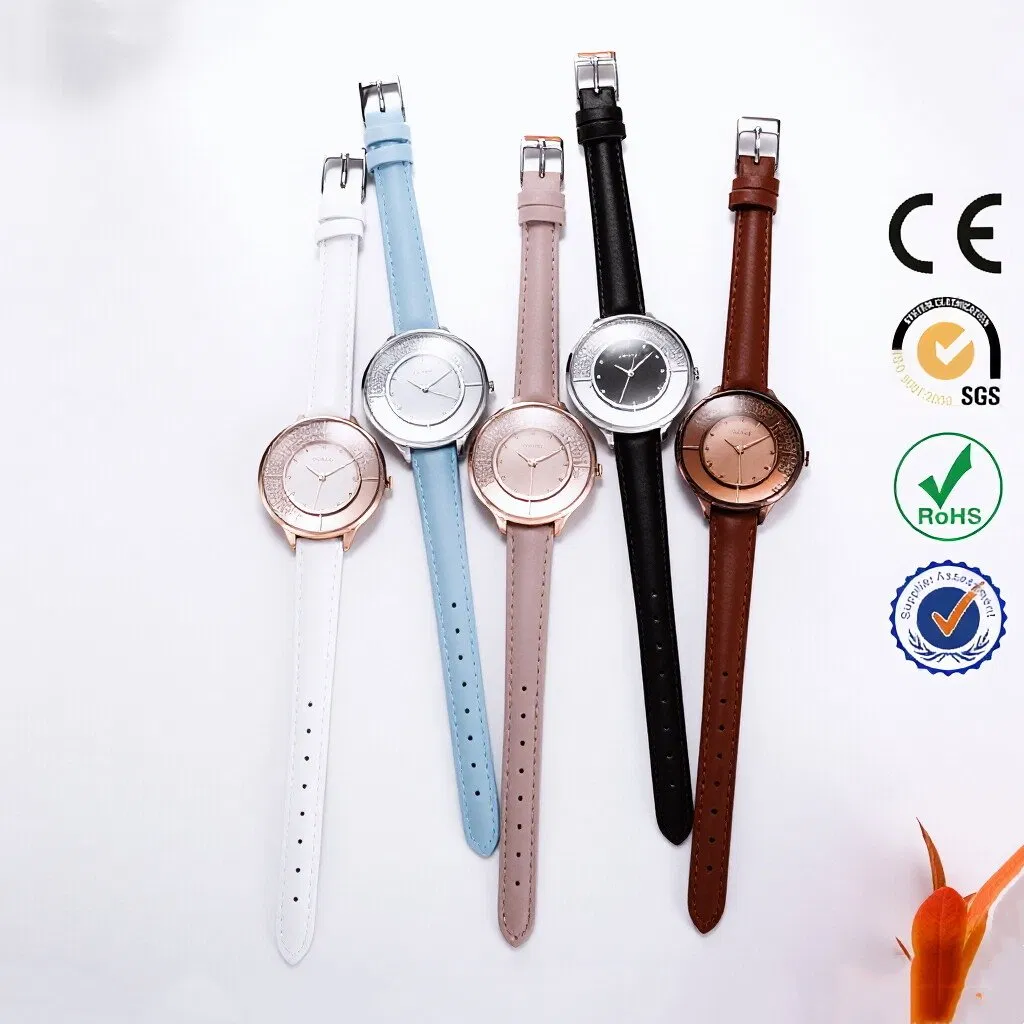 Business Customized Watch Leather Watch Alloy Watch (Wy-108B)
