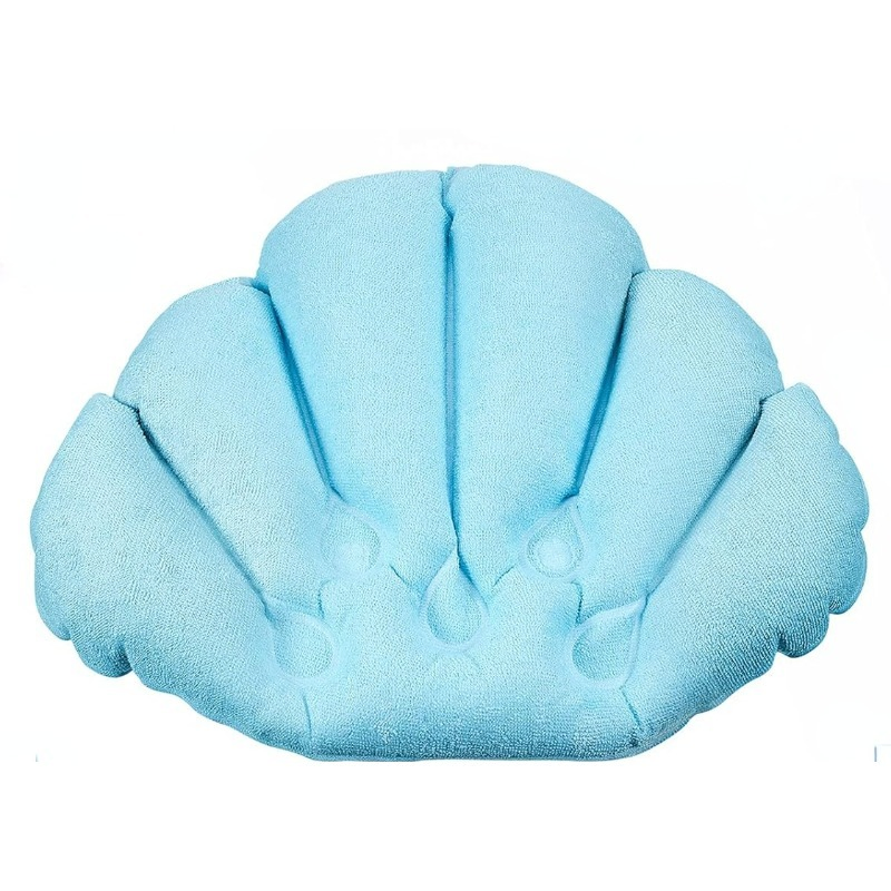2024 High Quality Household Shell-Shaped Inflatable Bath Cushion Comfortable Soft Bathtub Pillow