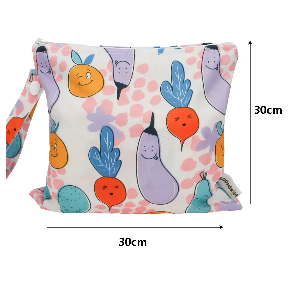 Waterproof Reusable Zippered Wet Dry Bag for Baby Cloth Diaper