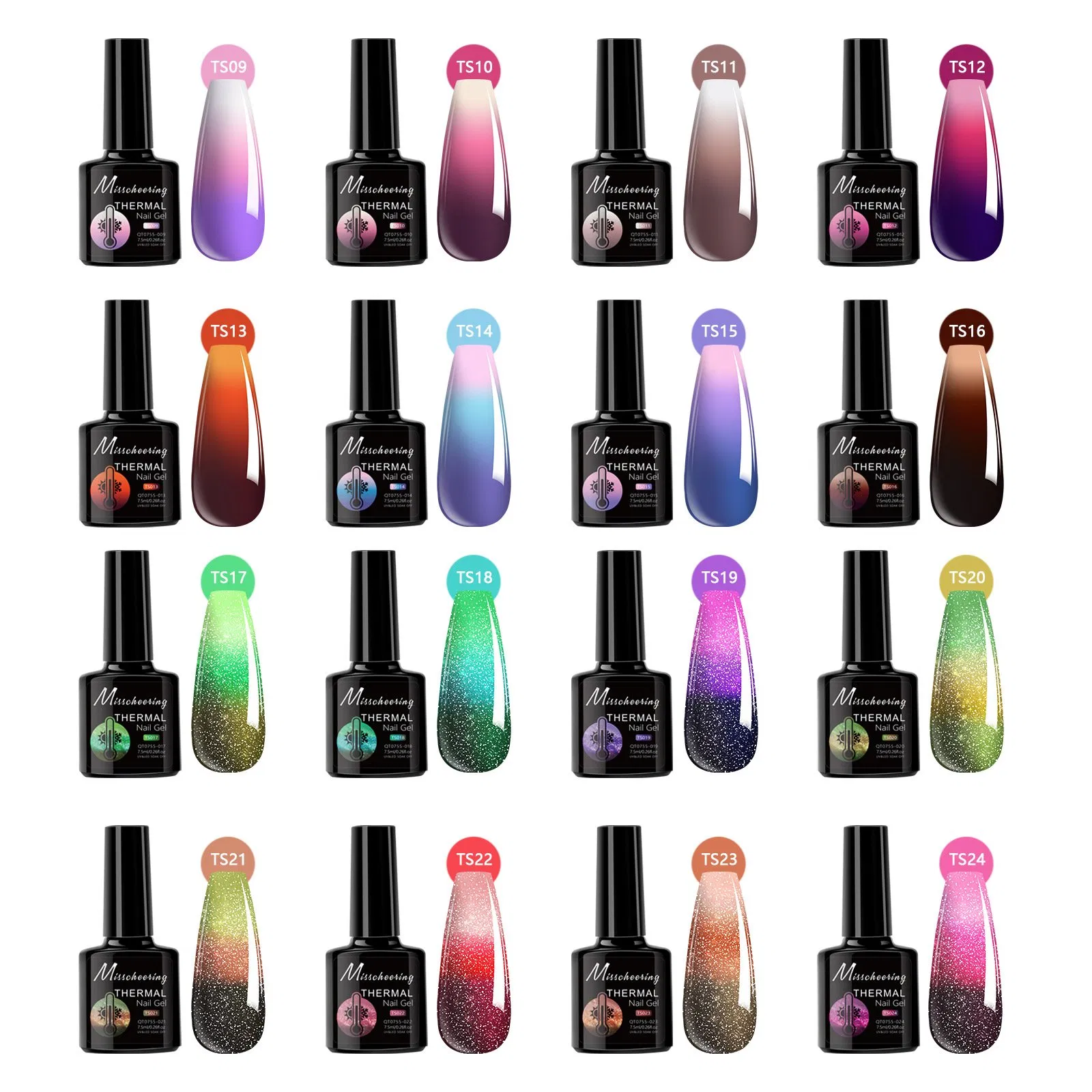 Light Nail Polish Temperature-Changing Phototherapy Gel Set Aurora