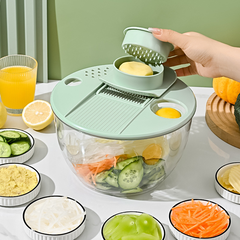 Multifunctional Vegetable Salad Dehydrator Household Fruit Water Remover Cucumber and Potato Shredder and Dehydrator