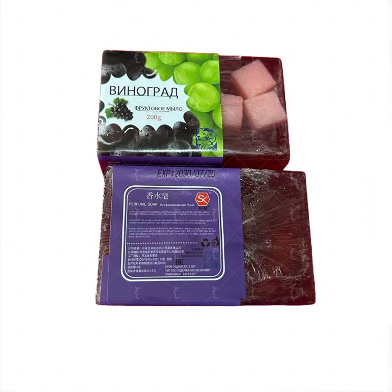 Factory Supply Grape Smell Soap Used for Body, Hand, Face